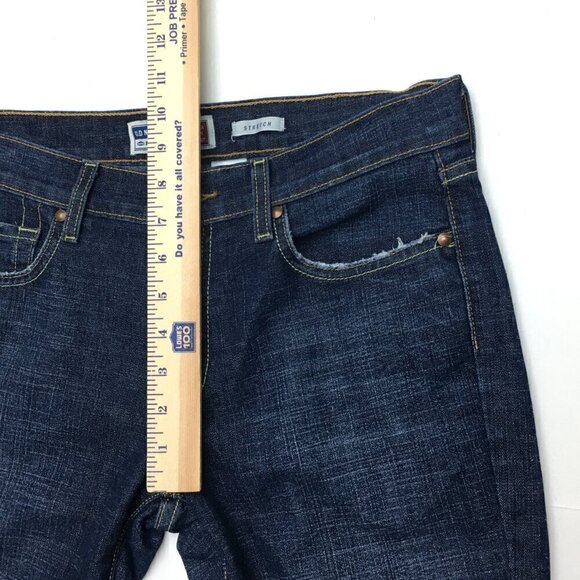 Old Navy Women's Jeans Low Rise Boot Cut Stretch Dark Wash size 8 length 32" - Picture 5 of 8